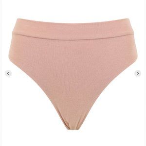 SUPERFINE JERSEY HIGH THONG // ROSE DUST